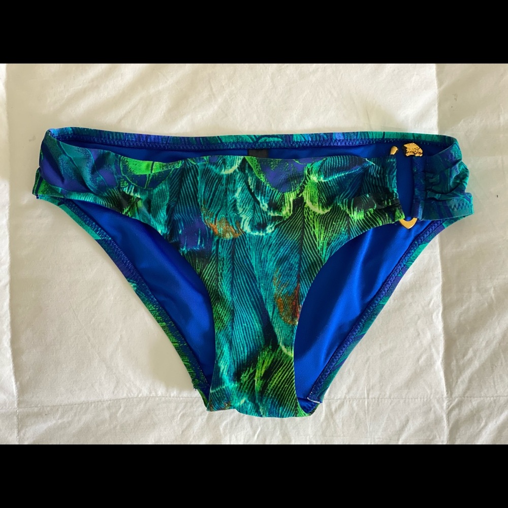NWOT Peacock Print Bikini Bottom